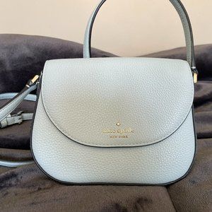 Kate Spade Leila Mini body Flap Crossbody purse sky blue